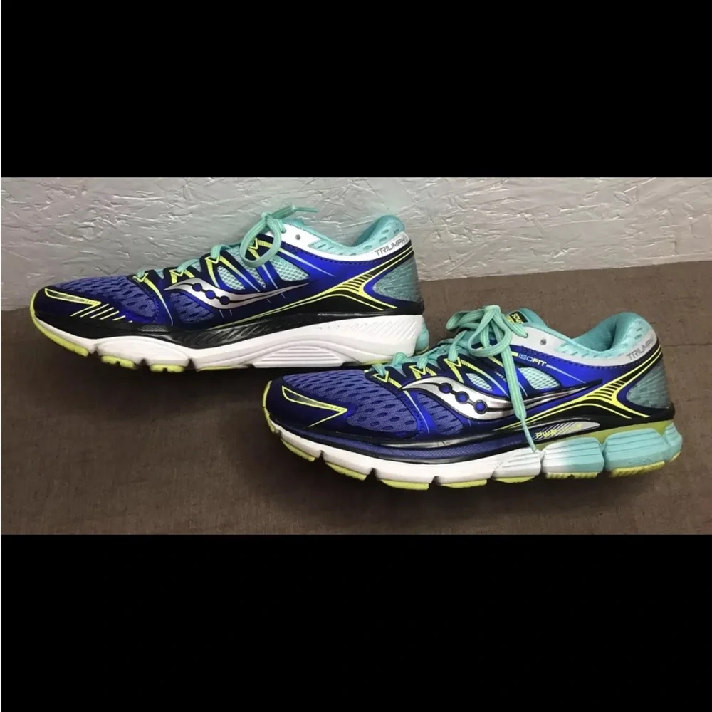 Saucony Triumph ISO Women's Running Shoes Multicolor Size 10 Sneakers Trainers